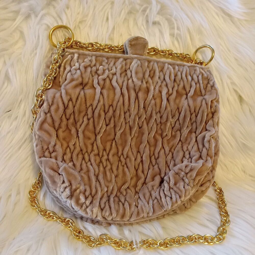 Vintage MAGID Handbag cluch gold Chain Strap - Picture 3 of 14